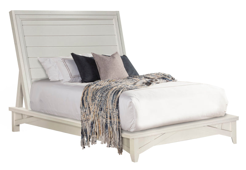 Parker House Americana Modern Bedroom King Platform Bed 2 Nightstands and Dresser with Mirror