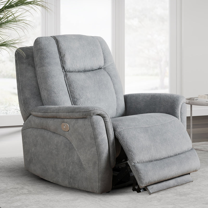 Parker Living Linus - Hudson Grey Power Reclining Sofa and Recliner
