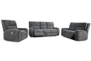 Parker Living Polaris - Bizmark Grey Power Reclining Sofa Loveseat and Recliner