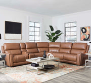 Parker Living Hancock 6 Piece Zero Gravity Power Reclining Sectional with Power Adjustable Headrests