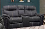 Parker Living Mason - Charcoal Power Reclining Sofa Loveseat and Recliner