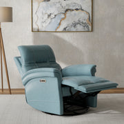Parker Living Carnegie - Verona Azure - Powered By Freemotion Cordless Power Swivel Glider Recliner