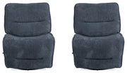 Parker Living Leo - Midnight Blue Armless Recliner Two Pack
