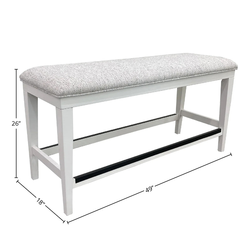 Parker House Americana Modern Dining 49 In. Upholstered Counter Bench