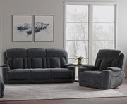 Parker Living Dalton - Lucky Charcoal Power Reclining Sofa and Recliner