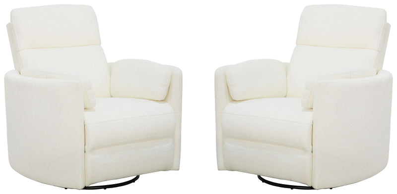 Parker Living Radius - Revel Oyster Power Swivel Glider Recliner Two Pack