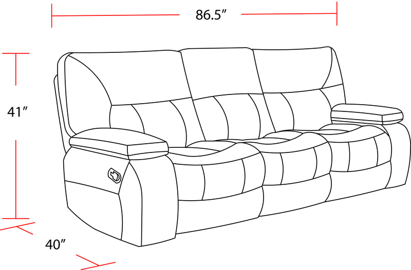 Parker Living Chapman - Polo Manual Reclining Sofa and Loveseat - MCHA-32-POL