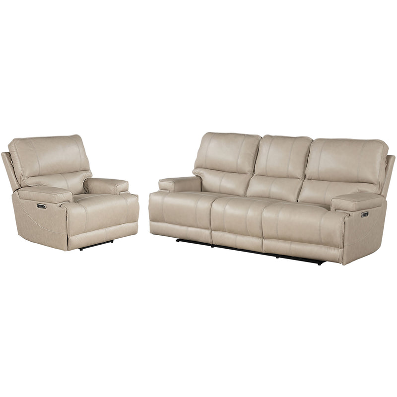 Parker Living Whitman - Verona Linen - Powered By Freemotion Power Reclining Sofa and Recliner