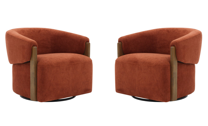 Parker Living Finley Swivel Accent Chair Two Pack