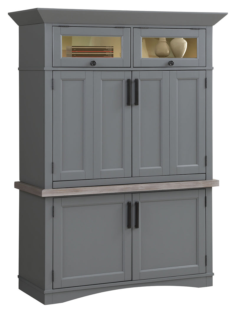 Parker House Americana Modern - Dove Workstation with LED Light