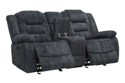 Parker Living Bolton - Misty Storm Glider Reclining Console Loveseat