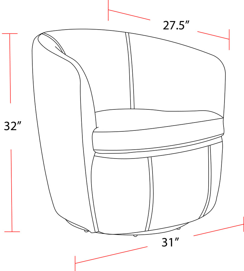 Parker Living Barolo - Vintage Slate 100% Italian Leather Swivel Club Chair Two Pack