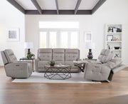 Parker Living Canterbury - Pewter Power Reclining Zero Gravity Sofa
