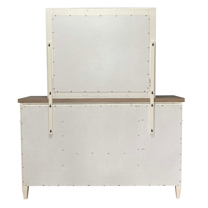 Parker House Americana Modern Bedroom 9 Drawer Dresser and Mirror