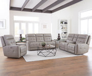 Parker Living Canterbury - Pewter Power Reclining Zero Gravity Sofa Loveseat and Recliner