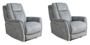 Parker Living Linus - Hudson Grey Zero Gravity Power Recliner Two Pack