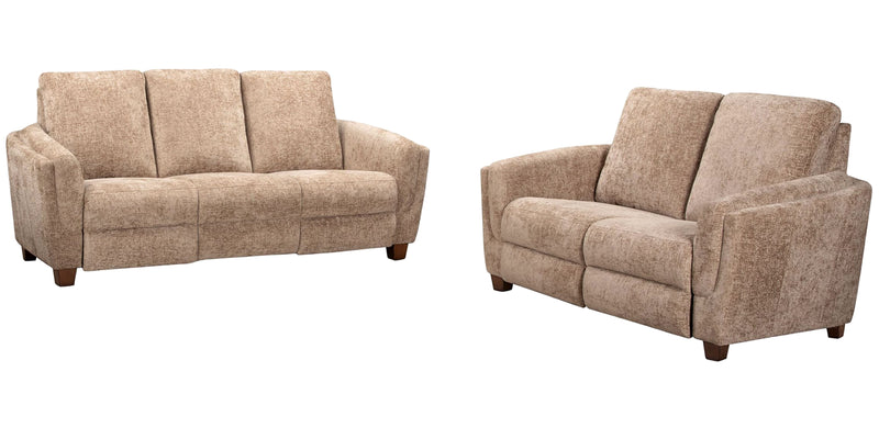 Parker Living Morehead - Biscotti Power Reclining Sofa and Loveseat