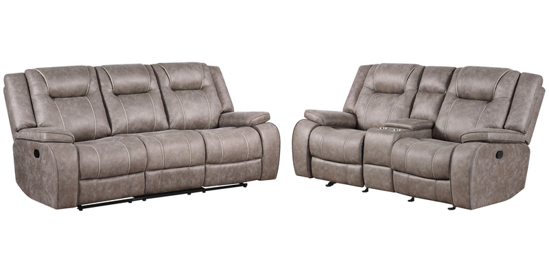 Parker Living Blake - Desert Taupe Manual Reclining Sofa and Loveseat