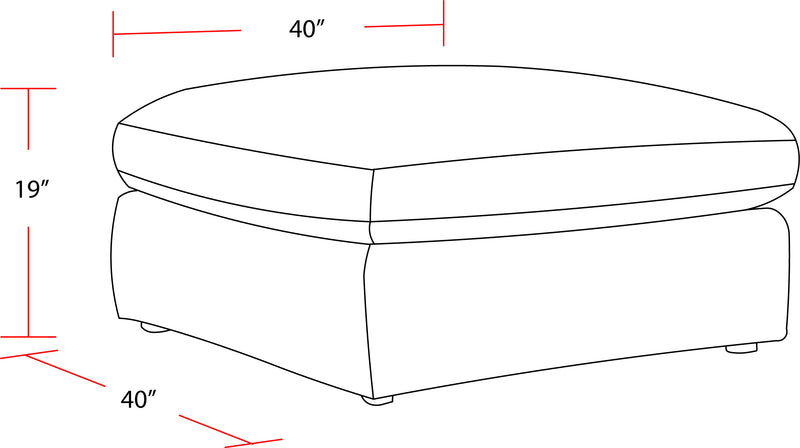 Parker Living Surrender- Burmese Nature Ottoman with Casters