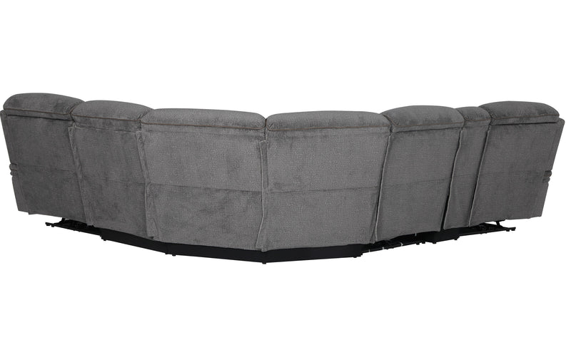 Parker Living Alpine - Airy Midnight 6 Piece Zero Gravity Power Reclining Sectional with Power Adjustable Headrests