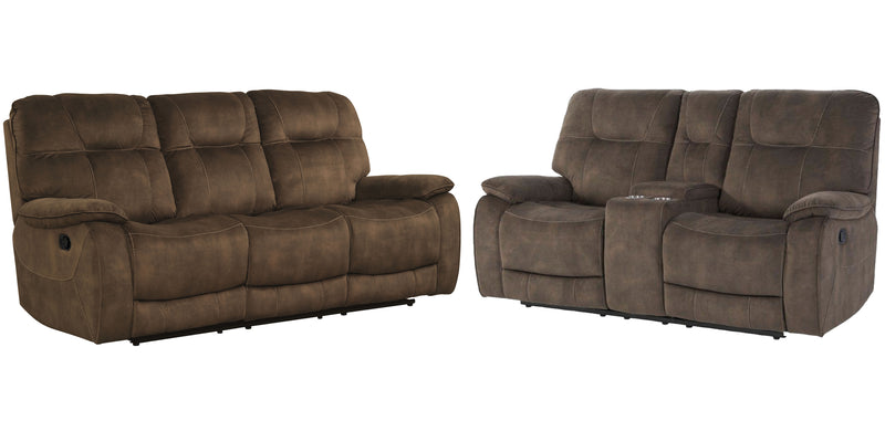Parker Living Cooper - Shadow Brown Manual Reclining Sofa and Loveseat