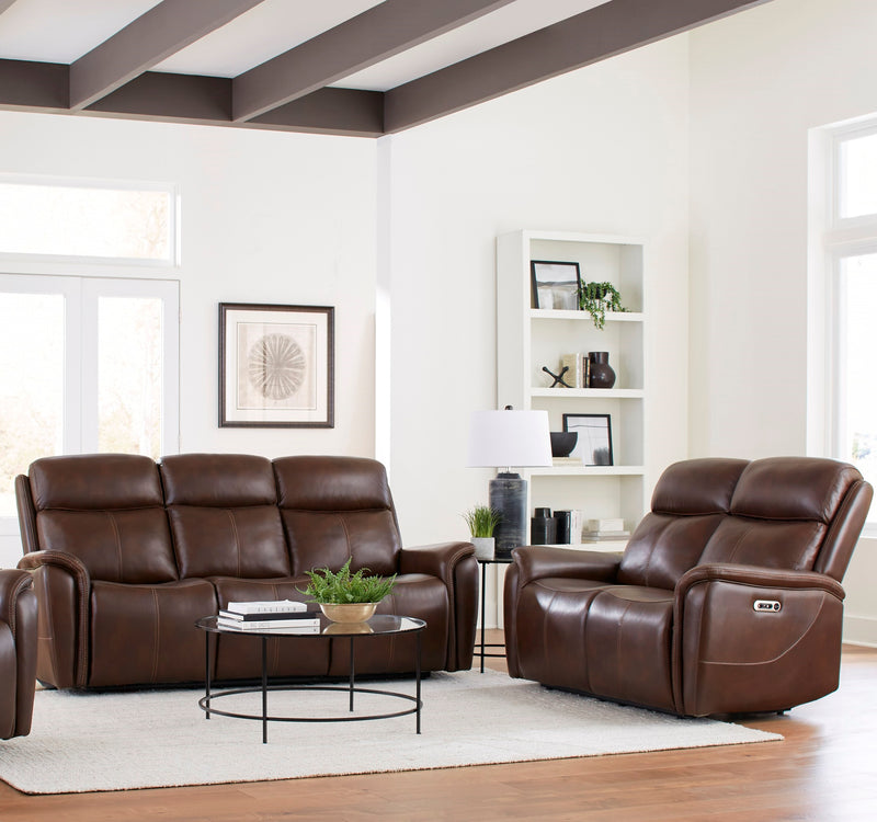 Parker Living Cascade - Auburn Power Reclining Sofa and Loveseat