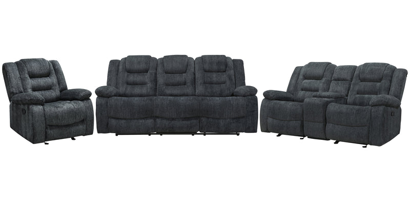 Parker Living Bolton - Misty Storm Manual Reclining Sofa Loveseat and Recliner