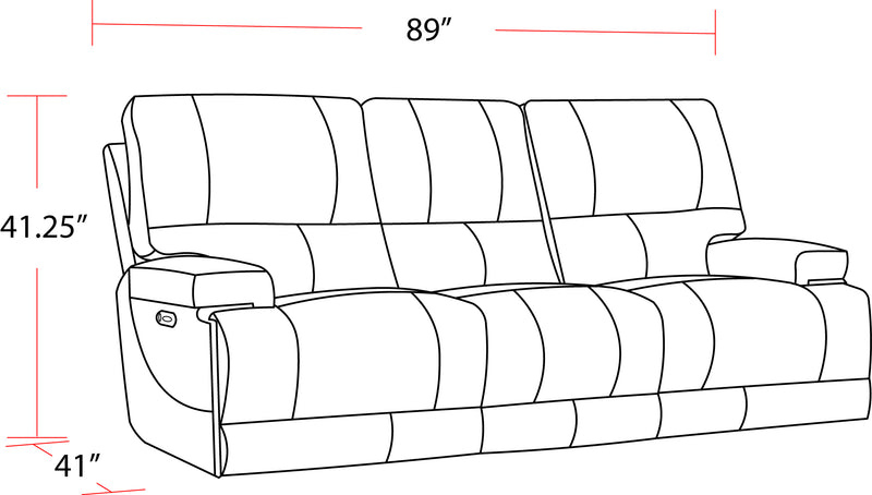 Parker Living Whitman - Verona Azure - Powered By Freemotion Power Reclining Sofa and Recliner