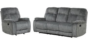 Parker Living Cooper - Shadow Grey Manual Reclining Sofa and Recliner