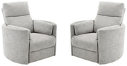 Parker Living Radius - Mineral Power Swivel Glider Recliner Two Pack