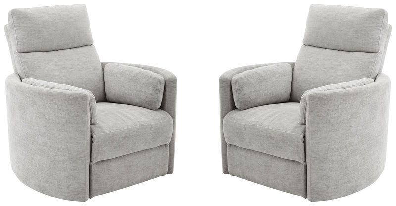 Parker Living Radius - Mineral Power Swivel Glider Recliner Two Pack
