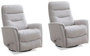 Parker Living Gemini - Bloke Cotton Swivel Glider Recliner Two Pack