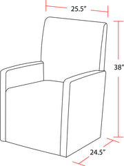 Parker House Escape - Dining Upholstered Caster Chair