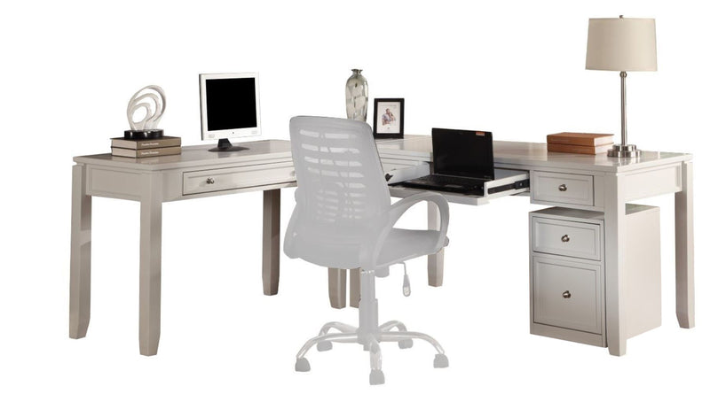 Parker House Boca L Shape Desk with Lateral File