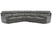 Parker Living Mason - Carbon 6 Piece Modular Power Reclining Sectional with Power Adjustable Headrests