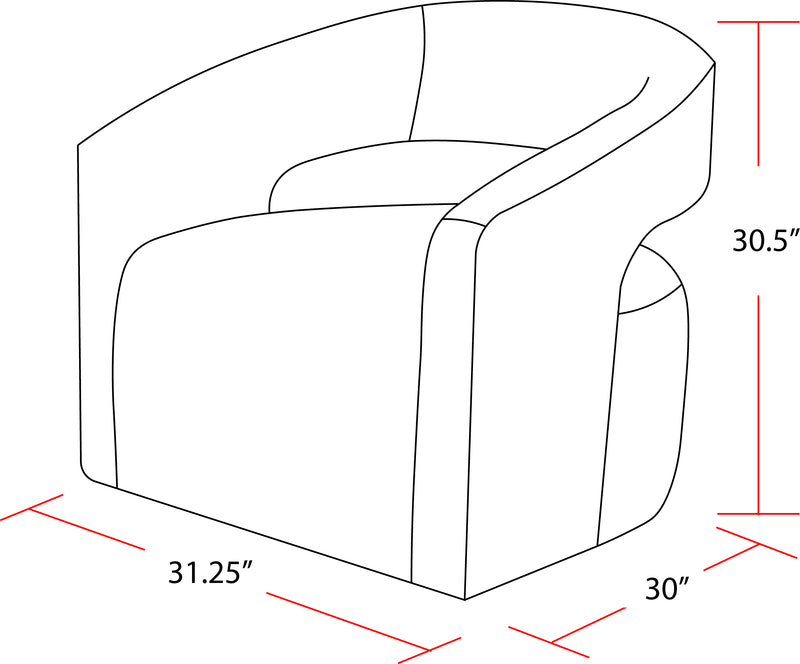 Parker Living Orbit - Elise Natural Open Back Accent Chair Two Pack