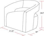 Parker Living Orbit - Elise Natural Open Back Accent Chair