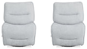 Parker Living Leo - Silver Fox Armless Recliner Two Pack