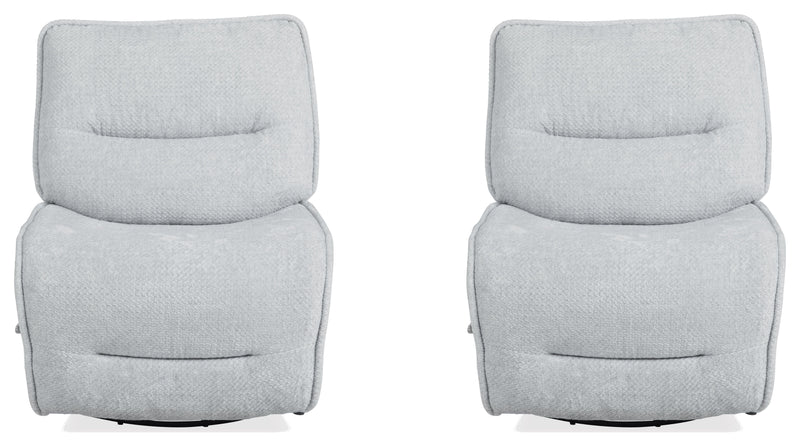 Parker Living Leo - Silver Fox Armless Recliner Two Pack
