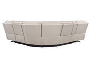 Parker Living Easton - Steamboat Brown 6 Piece Zero Gravity Power Reclining Sectional with Power Adjustable Headrests