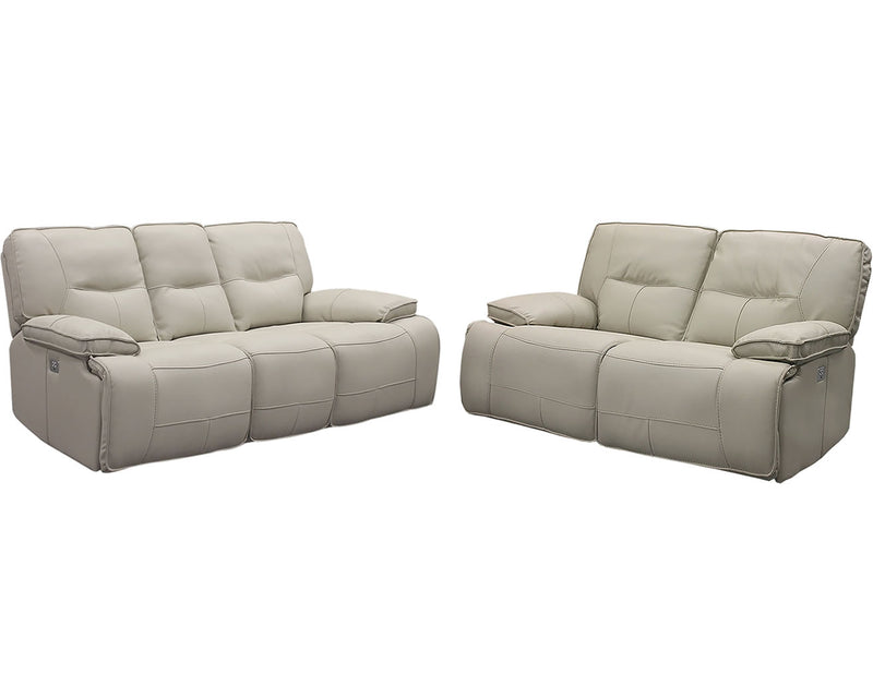 Parker Living Spartacus - Oyster Power Reclining Sofa and Loveseat