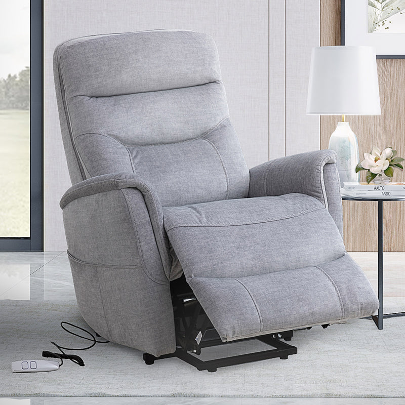 Parker Living Gemini - Capri Silver Power Lift Recliner with Articulating Headrest