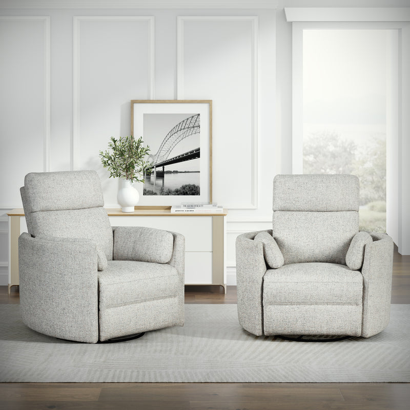 Parker Living Radius - Natural Beauty Quartz Power Swivel Glider Recliner Two Pack