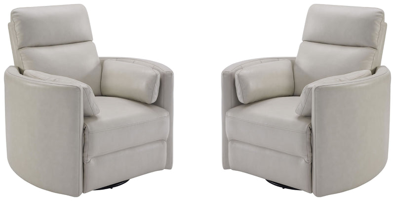Parker Living Radius - Florence Ivory - Powered By Freemotion Cordless Power Swivel Glider Recliner Two Pack