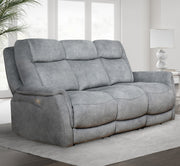 Parker Living Linus - Hudson Grey Power Reclining Sofa and Recliner