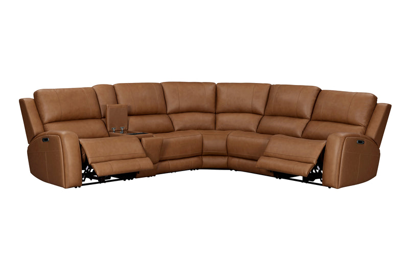 Parker Living Belmont 6 Piece Zero Gravity Power Reclining Sectional with Power Adjustable Headrests