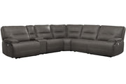 Parker Living Spartacus - Haze 6 Piece Modular Power Reclining Sectional with Power Adjustable Headrests