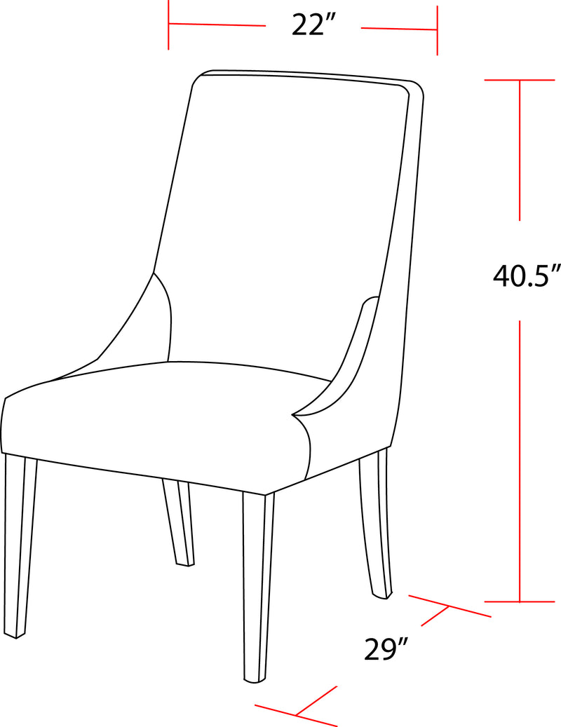 Parker House Sierra - Mirage Mist Dining Chair (2/CTN Sold in pairs)