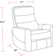 Parker Living Hercules-Haze Power Lift Recliner with Articulating Headrest