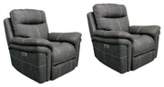 Parker Living Mason - Charcoal Power Recliner Two Pack